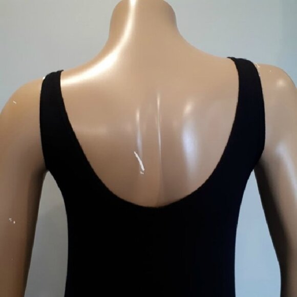 3/$20 George Beaded Hankerchief Midi Sleeveless Dress Sleeveless Small Black - Picture 7 of 9